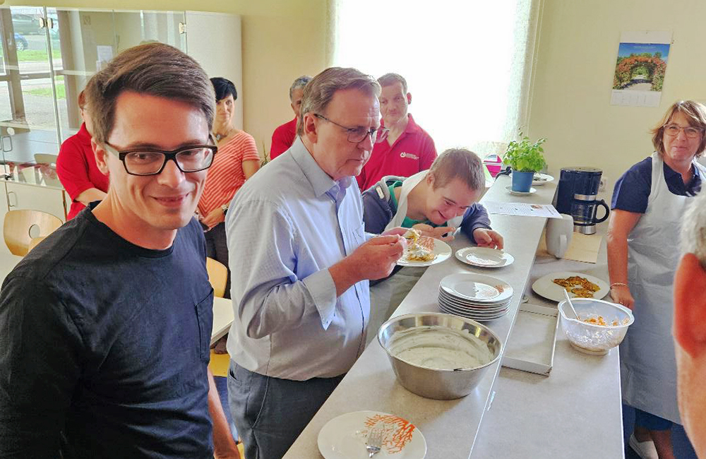 Besuch von Bodo Ramelow in den Ilmenauer Werkstätten